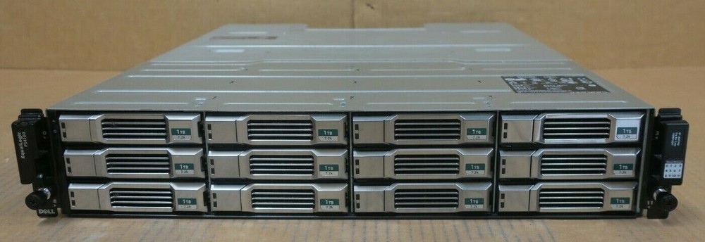 Dell EqualLogic PS4100E 2U 12x 1TB 3.5" HDD iSCSI SAN Array 2x Type 12 Ctrl