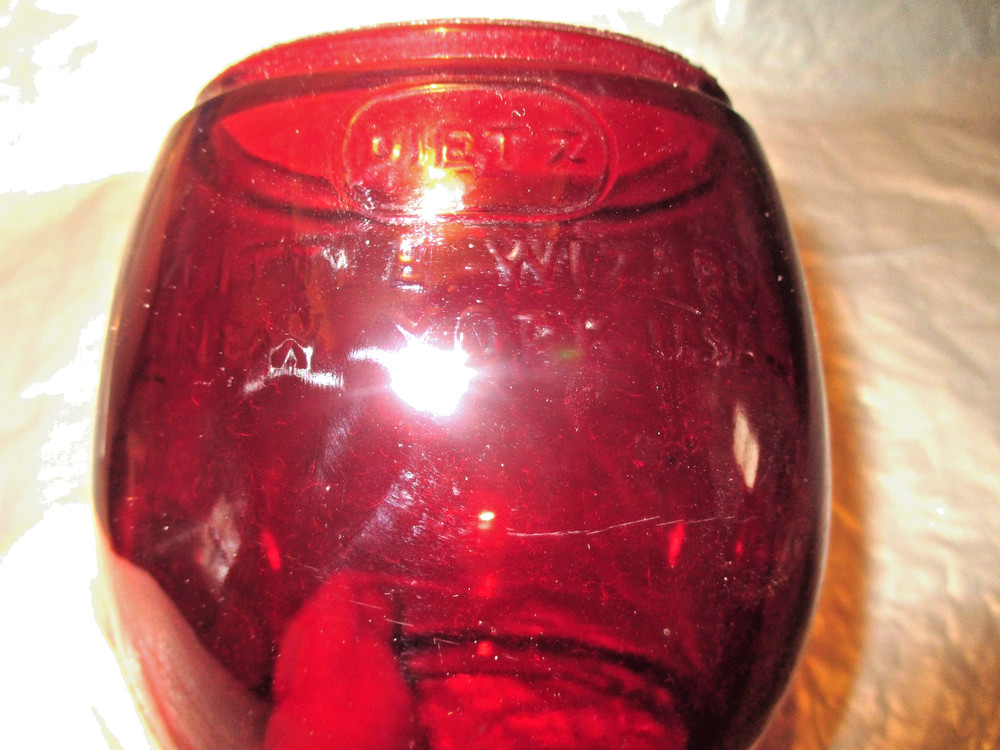 DIETZ~~RED LITTLE WIZARD LANTERN GLOBE