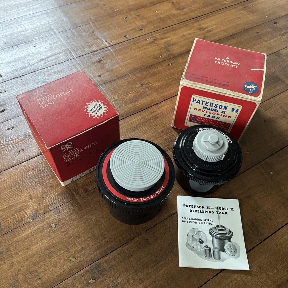 2 Paterson 35mm Developing Tanks. System 4 and Model 2