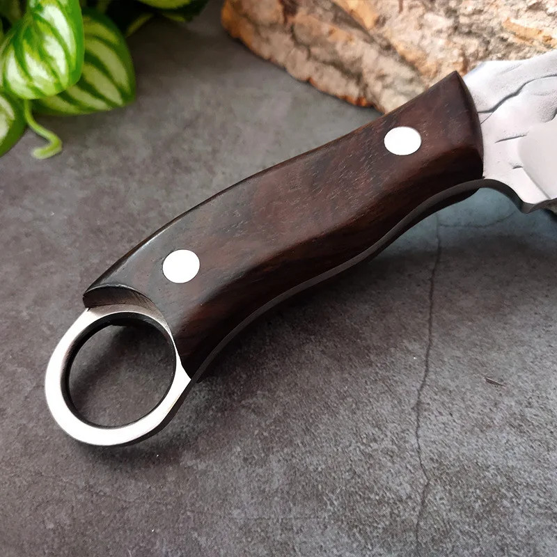 Hand-Forged Bone Sharpener Boning Knife