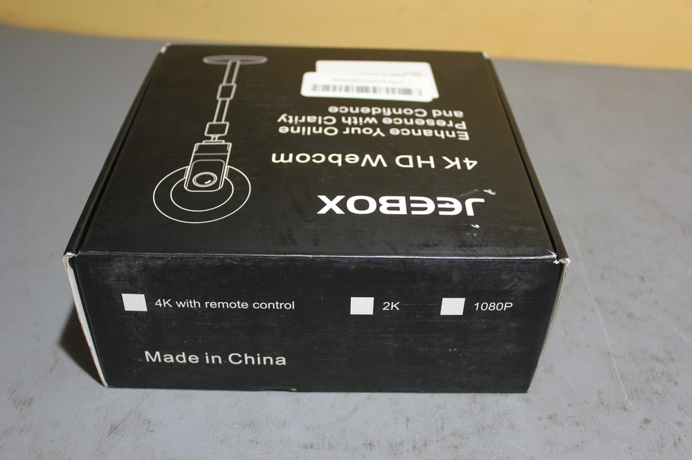 Jeebox 4K Webcam w/ Light - Streaming Camera 1080P Auto-Focus - FY01