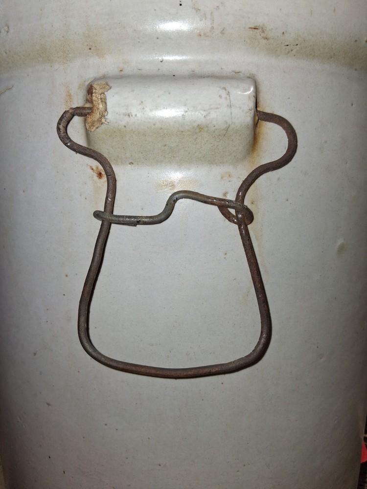 Vintage RUCKELS STONE WARE #8 CROCK VERY NICE