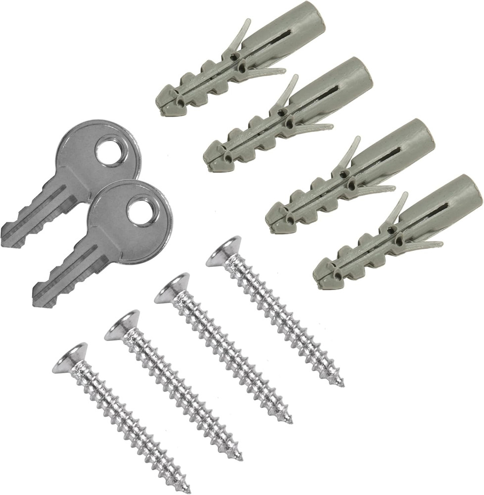 100-Position Key Lock Box – Solid Steel Key Cabinet with Adjustable Numbered Hoo