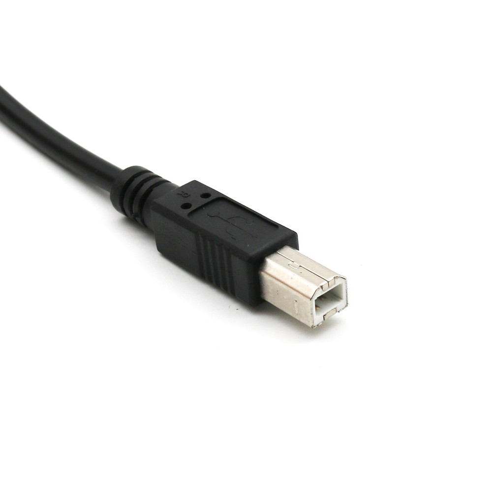 USB 2.0 B Male To USB B Female Socket Panel Mount Printer Extension Cable 50cm