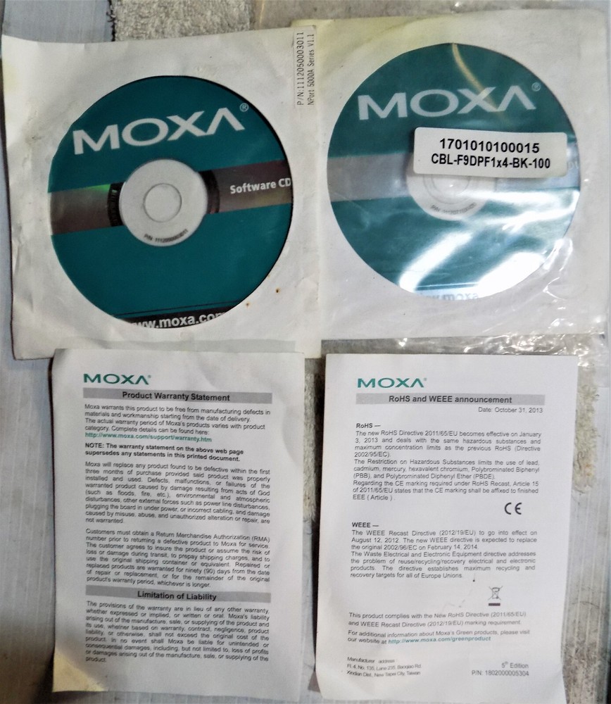 New Genuine MOXA Software CD, Selling As Is,  No return Accepted