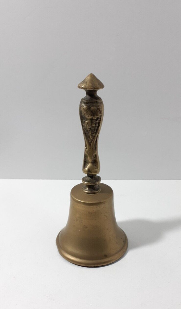 Vintage Solid Brass Bell 5.5" Made in Korea