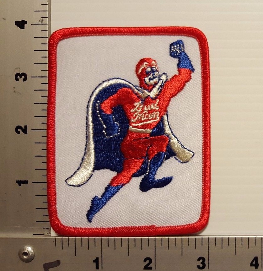 1980's BUDMAN BUD BUDWEISER VINTAGE PATCH