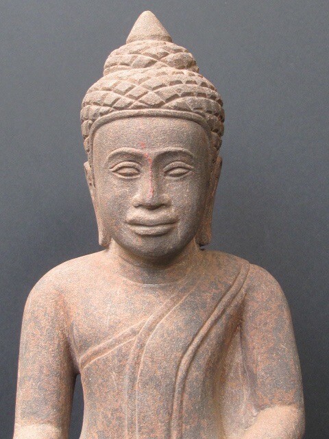 Khmer Buddha In Stone, Cambodia