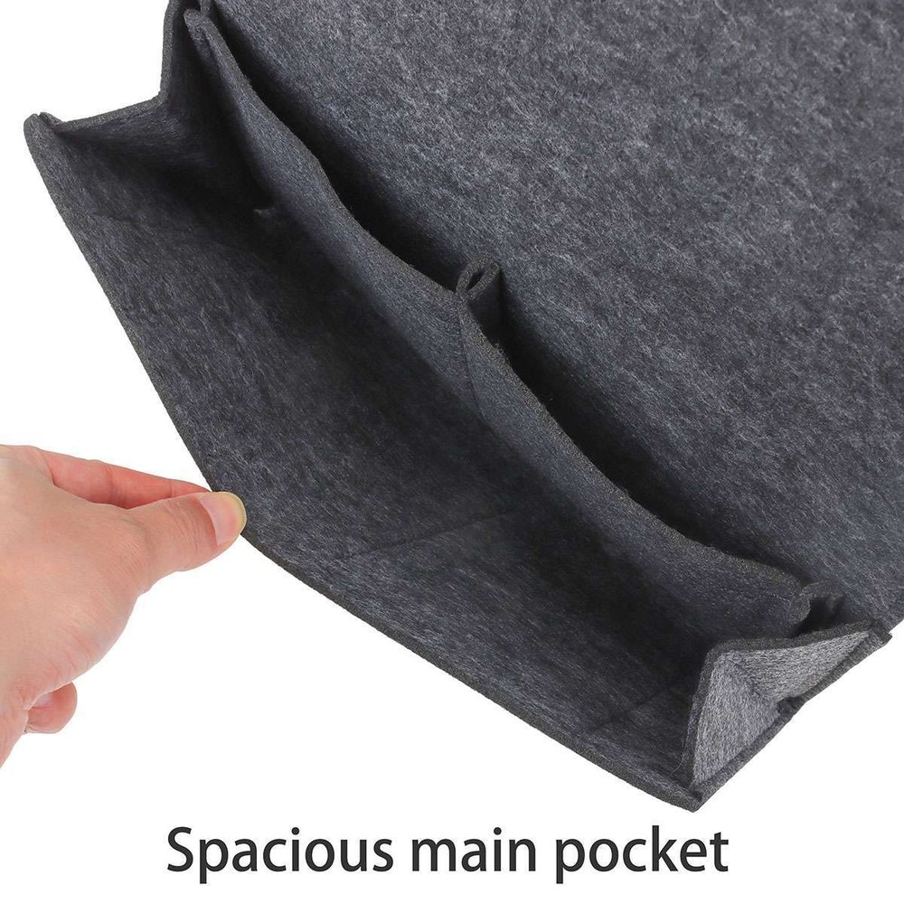 Bedside Pockets Caddy Felt Bed Storage Organizer Hanging Bag Table Sofa Holder