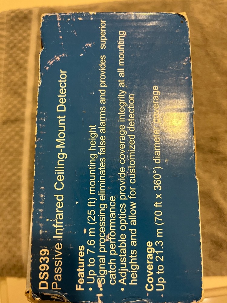 Bosch DS939 Passive Infrared Ceiling-Mount Detector