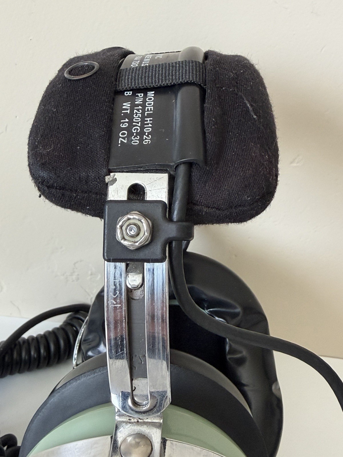 David Clark Aviation Headset Model H10-26 Noise Cancelling Microphone M7A