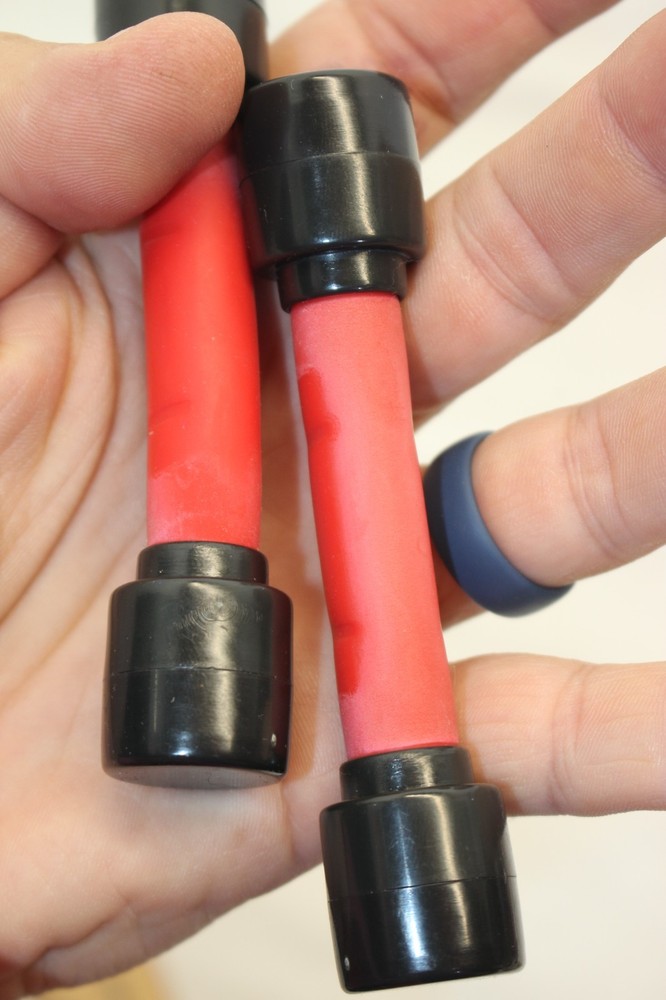 6 Six Second Abs Exercise Machine Replacement Rubber Band Set of 2 - RED Heavy