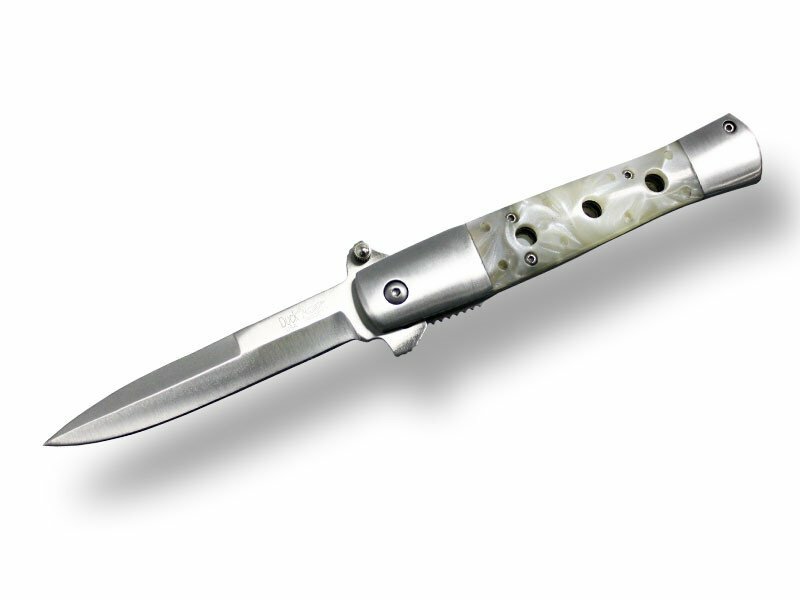 Extra Thick PEARL Michael Corleone Godfather Switch Assisted Open