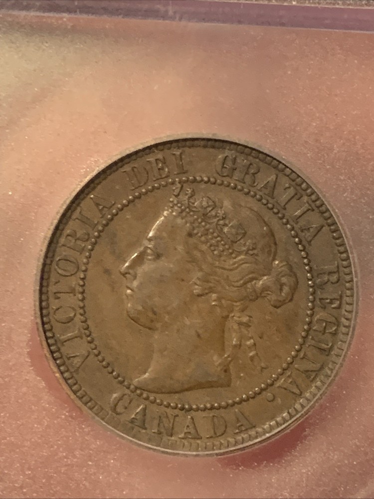 1893 CANADA LARGE CENT ~ ICG AU55 ~