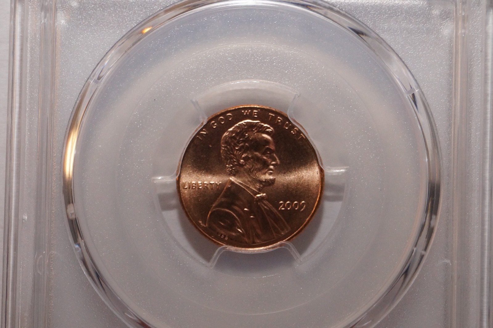 2009 LINCOLN CENT PROFESSIONAL GRADED PCGS SP68RD SATIN FINISH