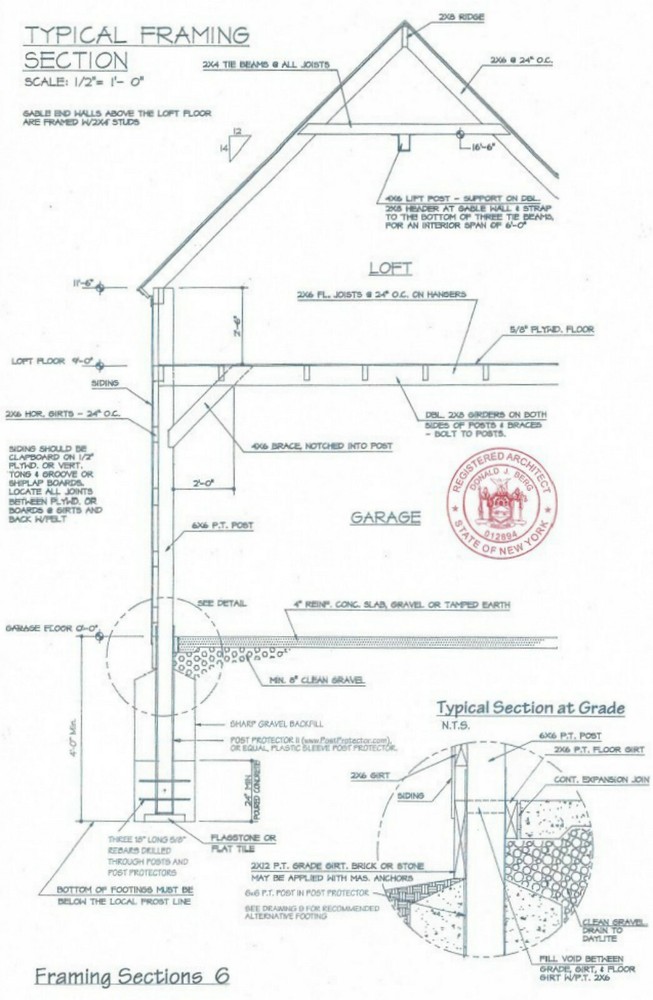 20 Yard Barn Designs - Complete Economical Pole-Barn Construction Plans (B9)