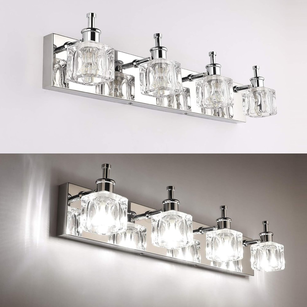 Crystal Vanity Light Bathroom Wall Fixture