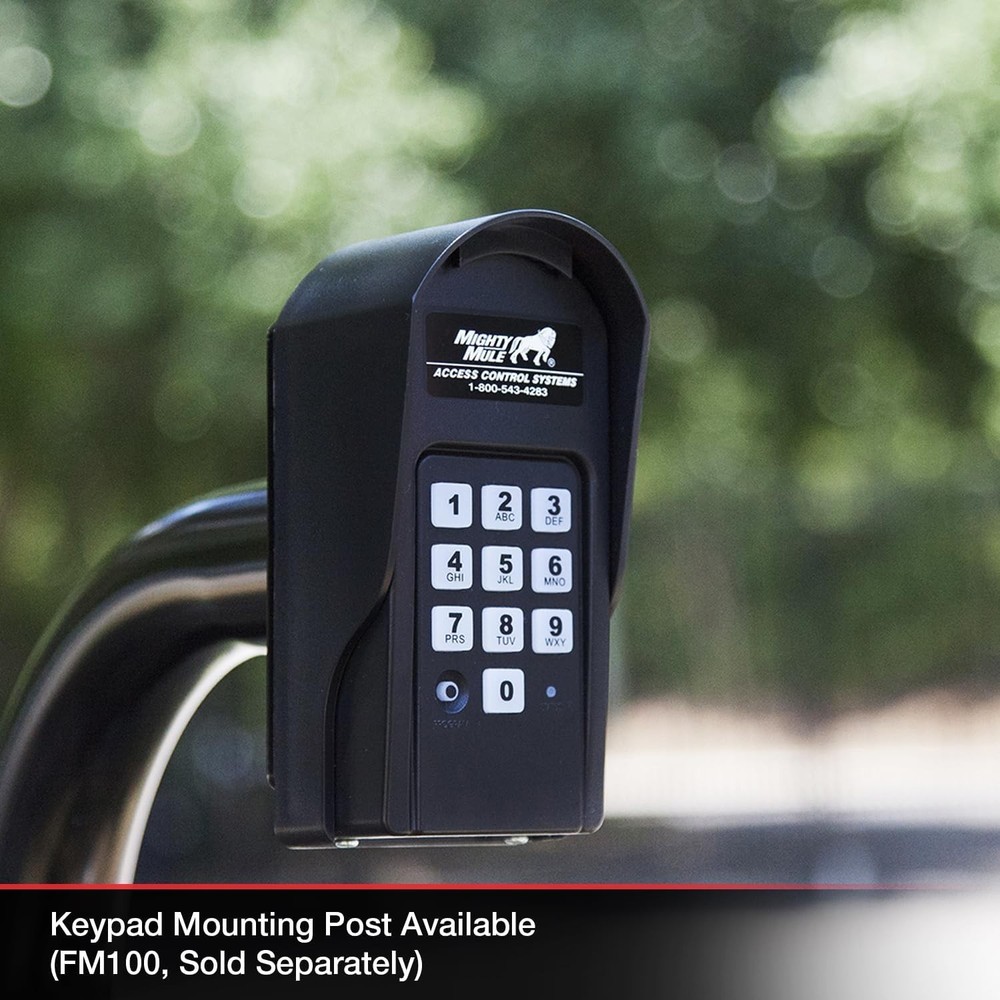 Wireless Digital Keypad FM137, Black, Weatherproof, 25 Codes, For Gate Access