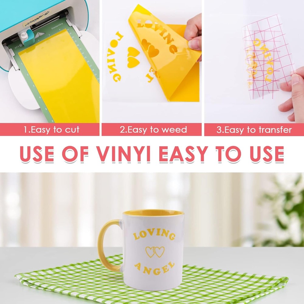 38PCS Cricut Joy Accessories Bundle Starter Kit Vinyl Sheets Tools & Insert Card