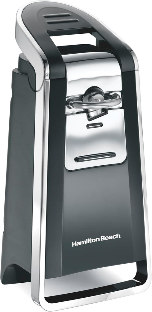 Smooth Touch Electric Automatic Can Opener with Easy Push down Lever, Eliminates
