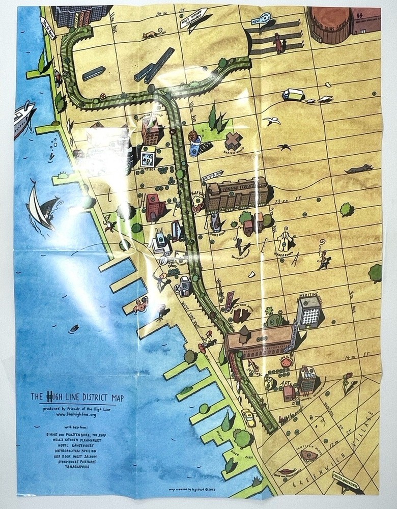 NYC High Line District Map 2003 By Ingo Fast