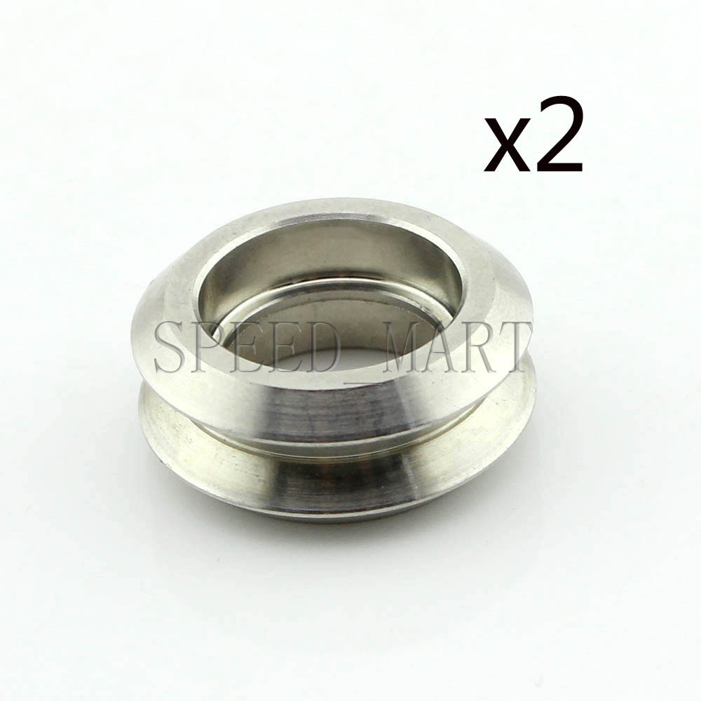 2x SS Dual V Groove Linear Extrusion Sheave 3D Printer RepRap CNC