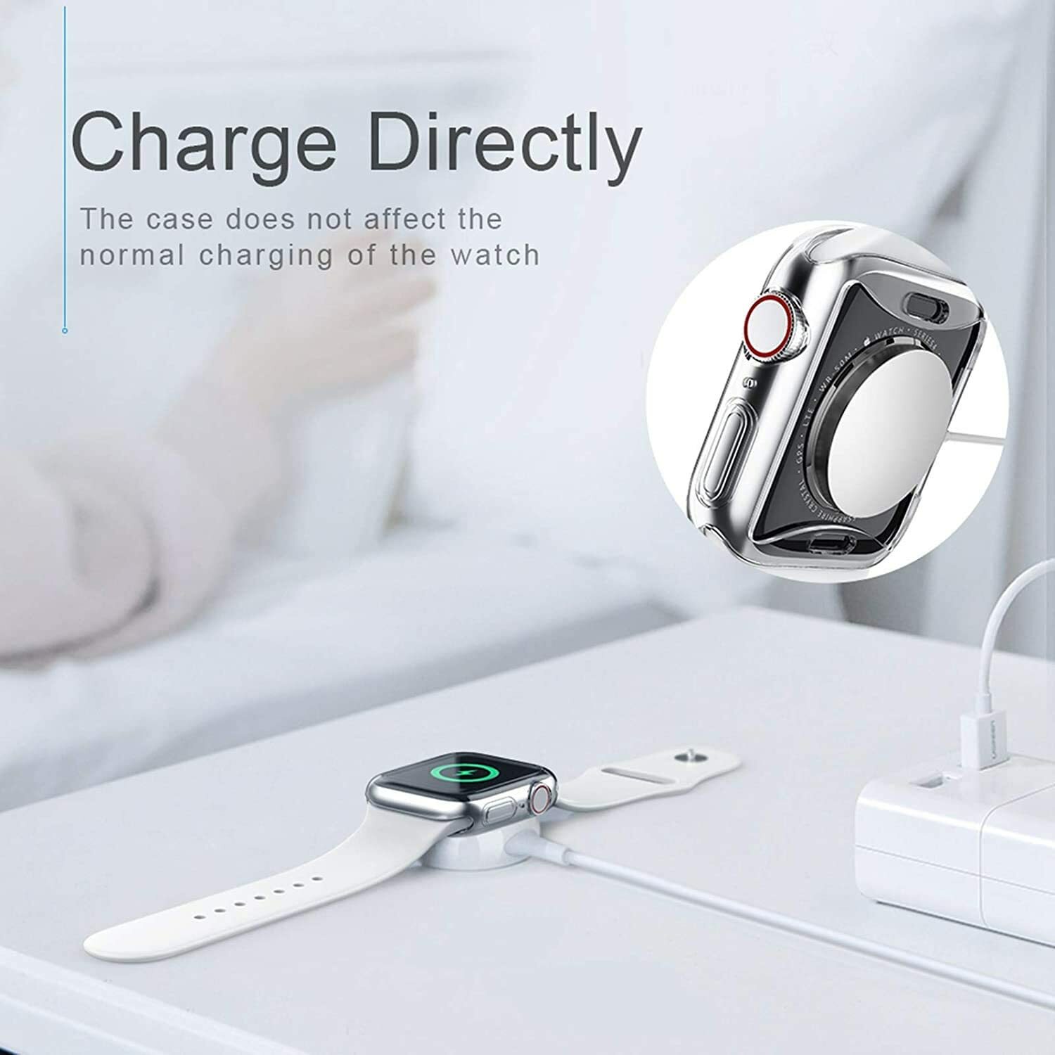 For Apple Watch 2/3/4/5/6/7/SE Case Screen Protector Cover 38/40/42/44/41/45/49