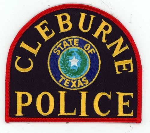 TEXAS TX CLEBURNE POLICE NICE SHOULDER PATCH SHERIFF