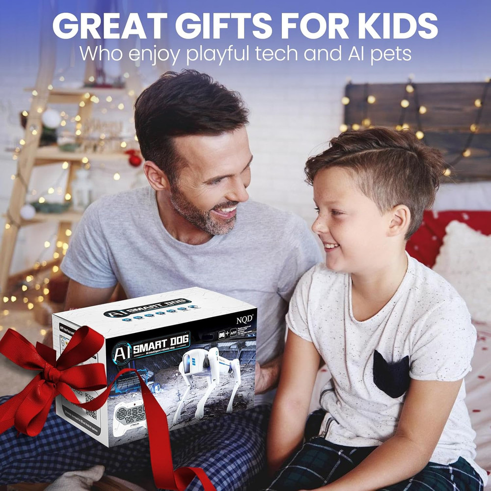 Smart Robot Dog Toy, Interactive STEM Robot Pet, Voice & Remote Control, App Pro