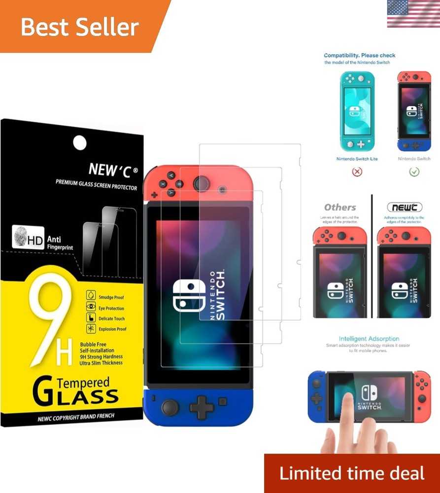 3 Pack Nintendo Switch Screen Protector Ultra Resistant