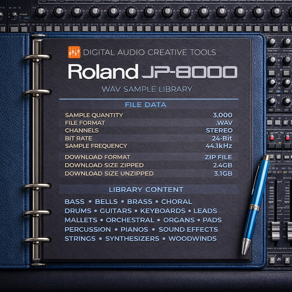 Roland JP-8000 Synthesizer Sample Library