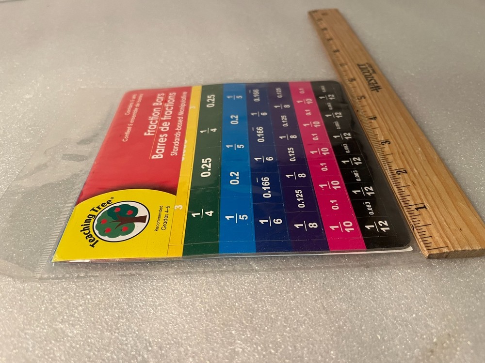 Teaching Tree Fraction Bars Standards-Based Manipulative