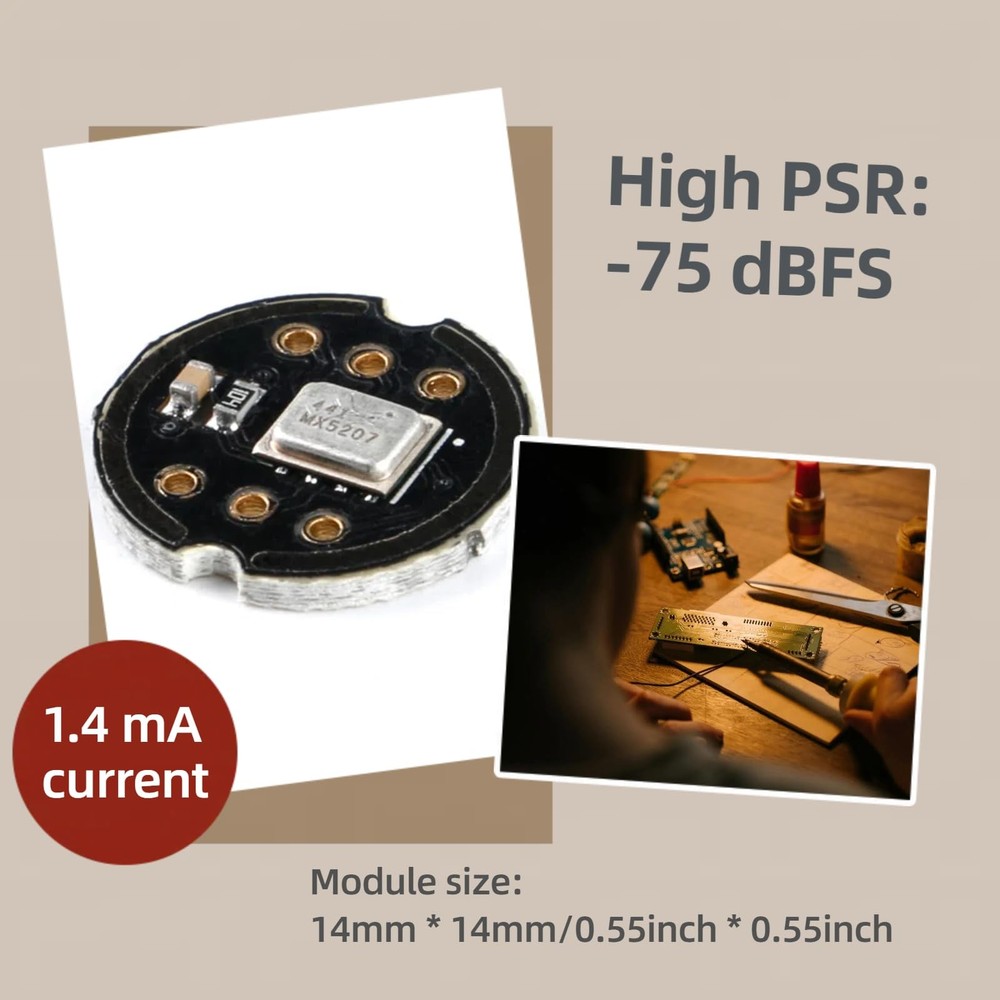 5Pcs INMP441 Omnidirectional Microphone Module MEMS I2S Interface Supports ES...