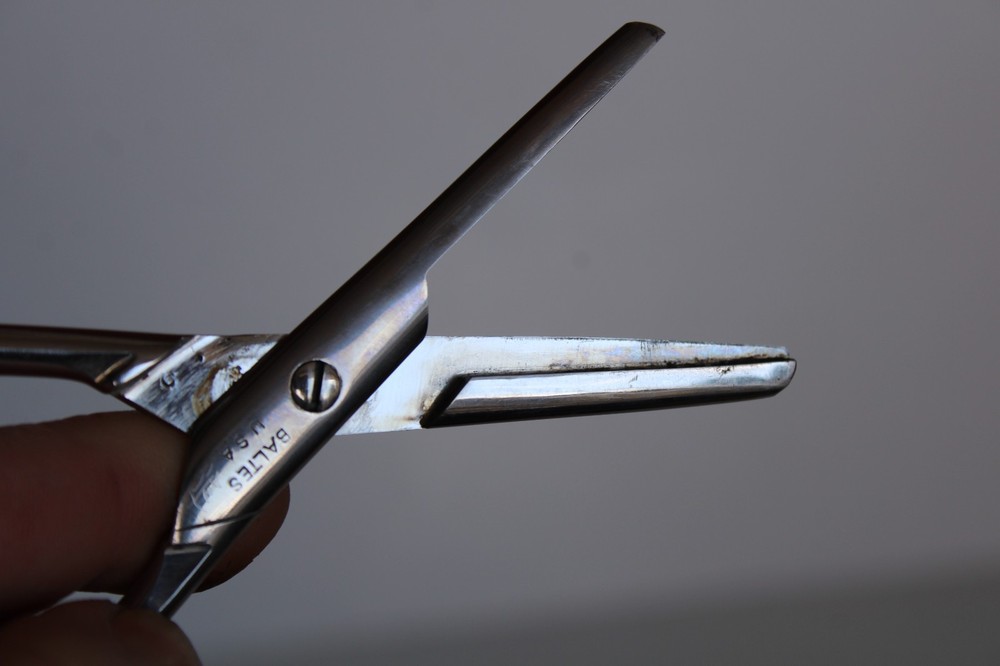 Antique Baltes Repousse Sterling Silver Grape Shears (Excellent)