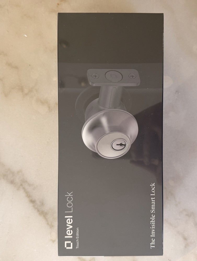 Level Lock Touch Edition Smart Lock Matte Black Bluetooth Electronic Deadbolt