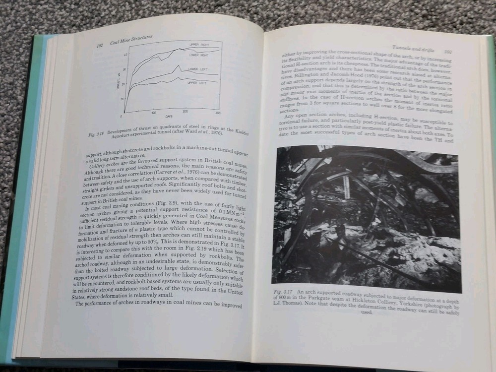 COAL MINE STRUCTURES HARDBACK BOOK..By IAN FARMER 1985