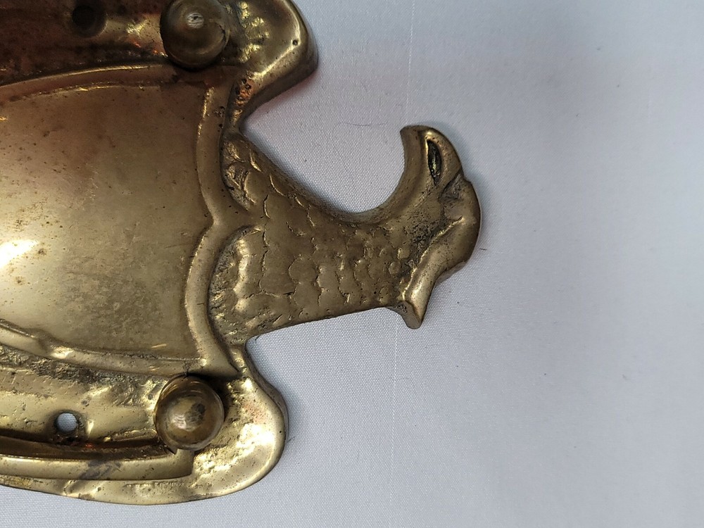 Antique Brass Door Knocker, Solid Brass Eagle Door Knocker, 6 inches