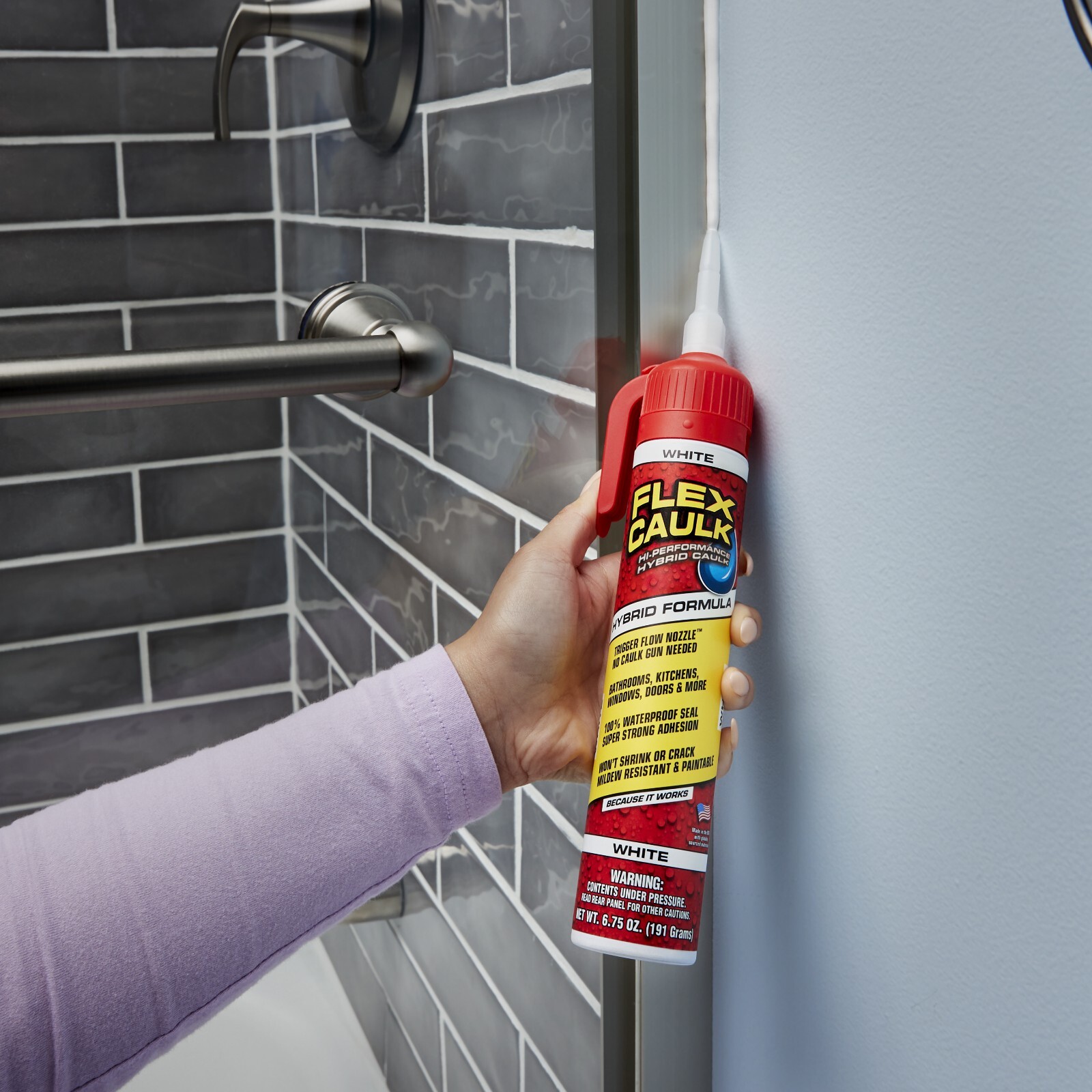 Flex Caulk, Waterproof & Weatherproof Hybrid Polymer Sealant, Strong, Paintable