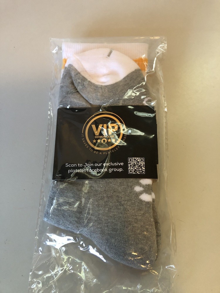 VIP Donating Platelets Socks. New In Package