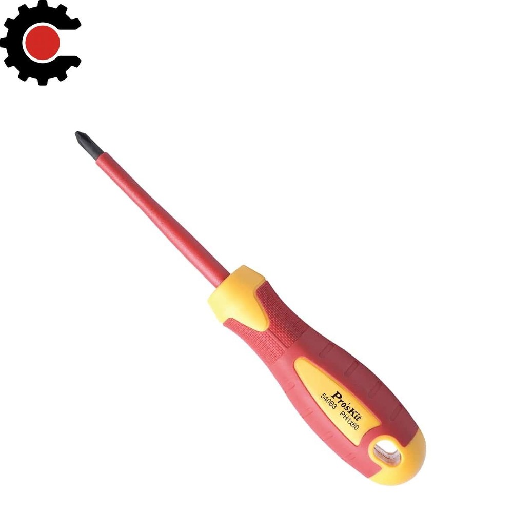 Eclipse Tools Pro'sKit 1000V Insulated Screwdriver - #1 Phillips