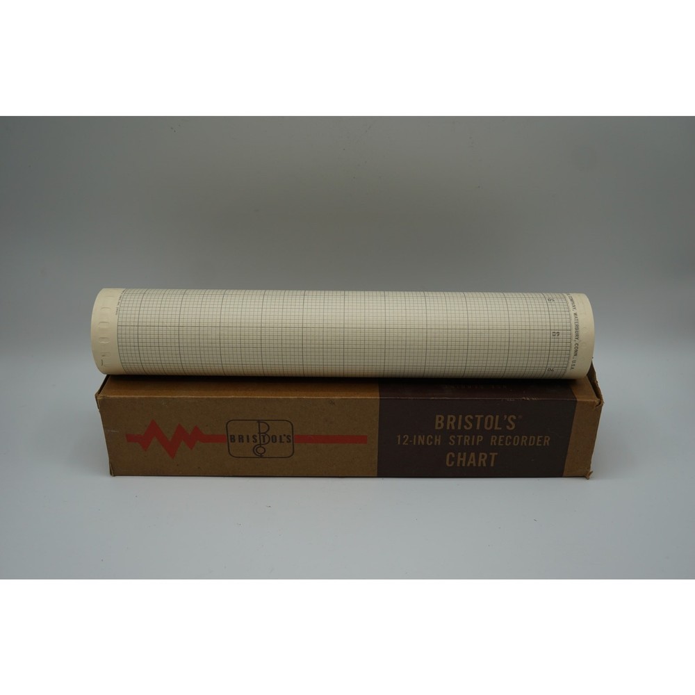Bristols Paper Roll Recorder Strip Chart 12"