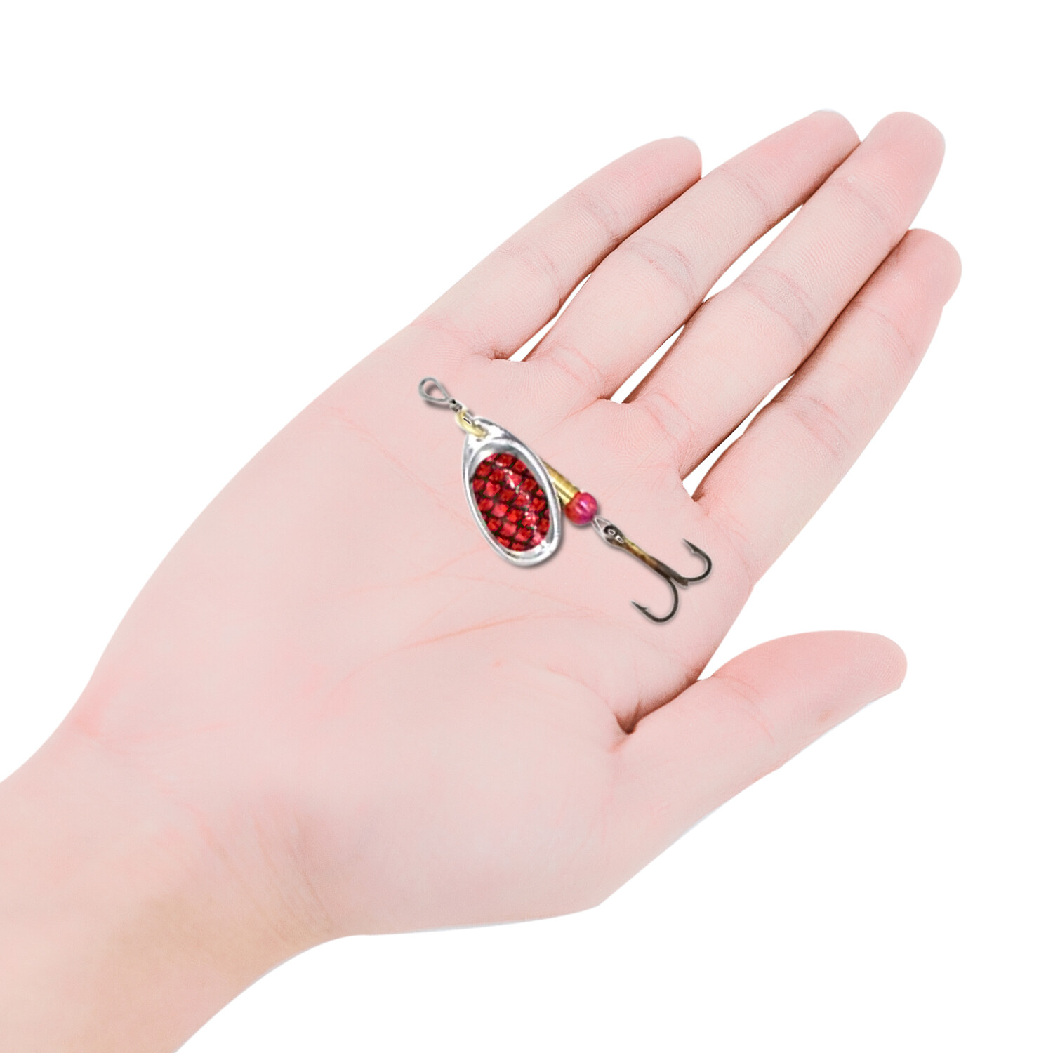 30 PCS Fishing Lures Metal Spinner Baits Bass Tackle Crankbait Trout Spoon Trout