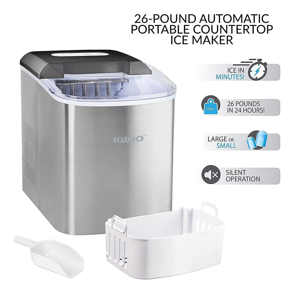 Igloo Automatic Portable Electric Countertop Ice Maker Machine - Multiple Colors