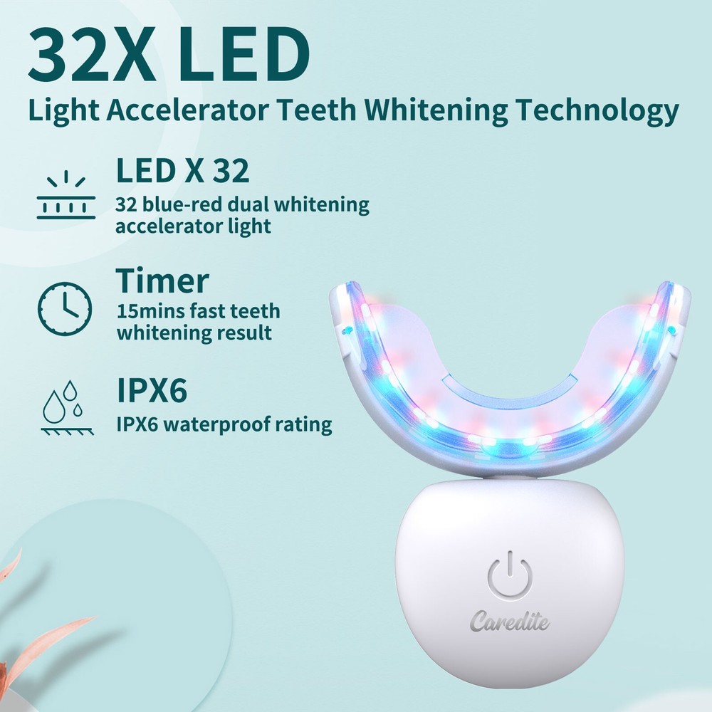 Teeth whitening GEL kit with LED light