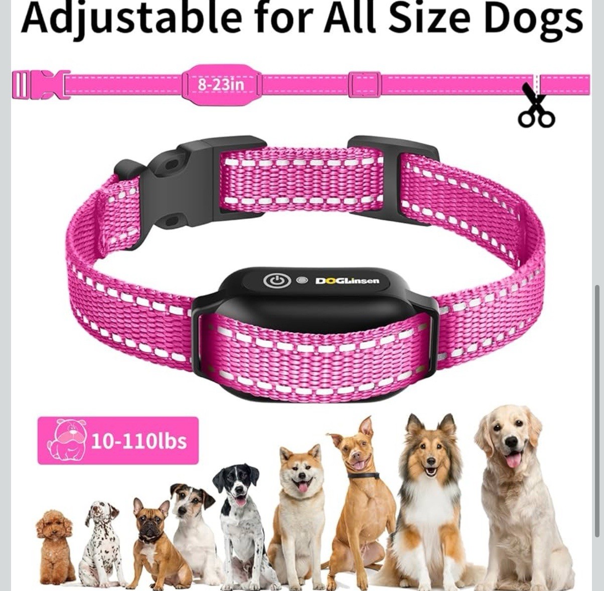 No Shock Dog Training Collar with Remote 3300ft Range, Vibrating Dog Collar, ...