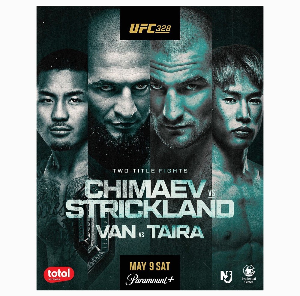 UFC 328 Chimaev vs. Strickland May 9 Poster