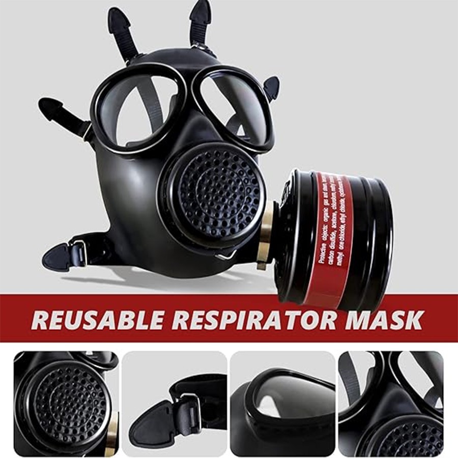 Gas Masks Survival Nuclear and Chemical, Respirator Mask with Filters