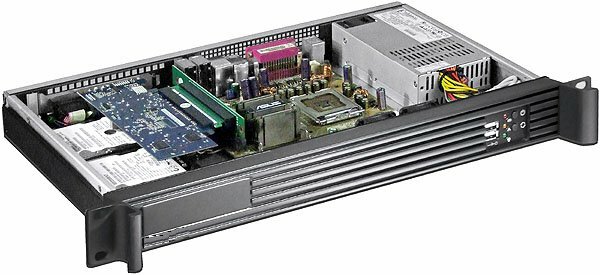 1U ITX(3.5" Open or 2x2.5" HD)") (Riser Case)(Rackmount Chassis)(Depth:9.84) NEW