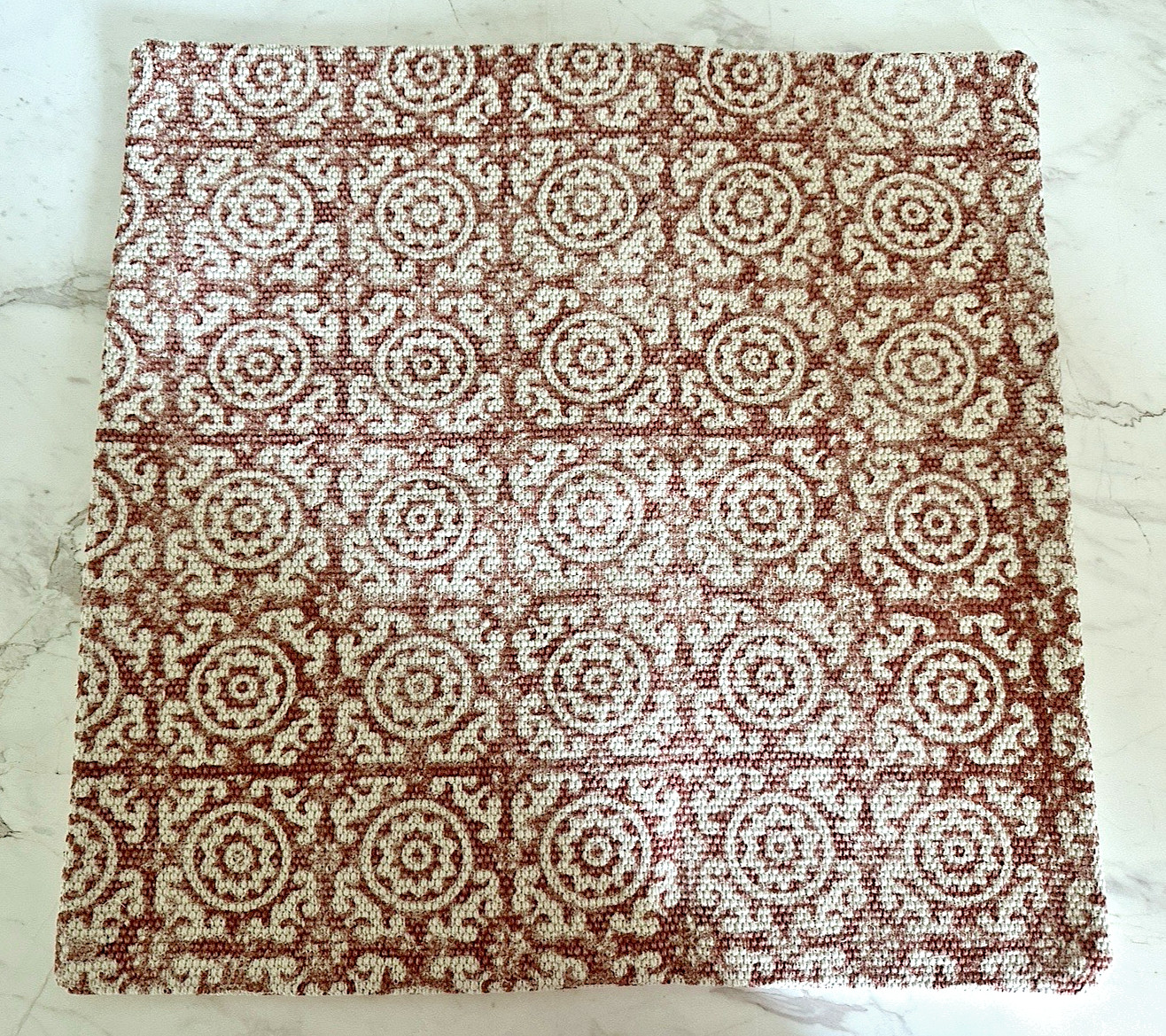 NWOT Pottery Barn Throw Pillow Cover Only Medallion Global 100% Cotton ~Set of 2