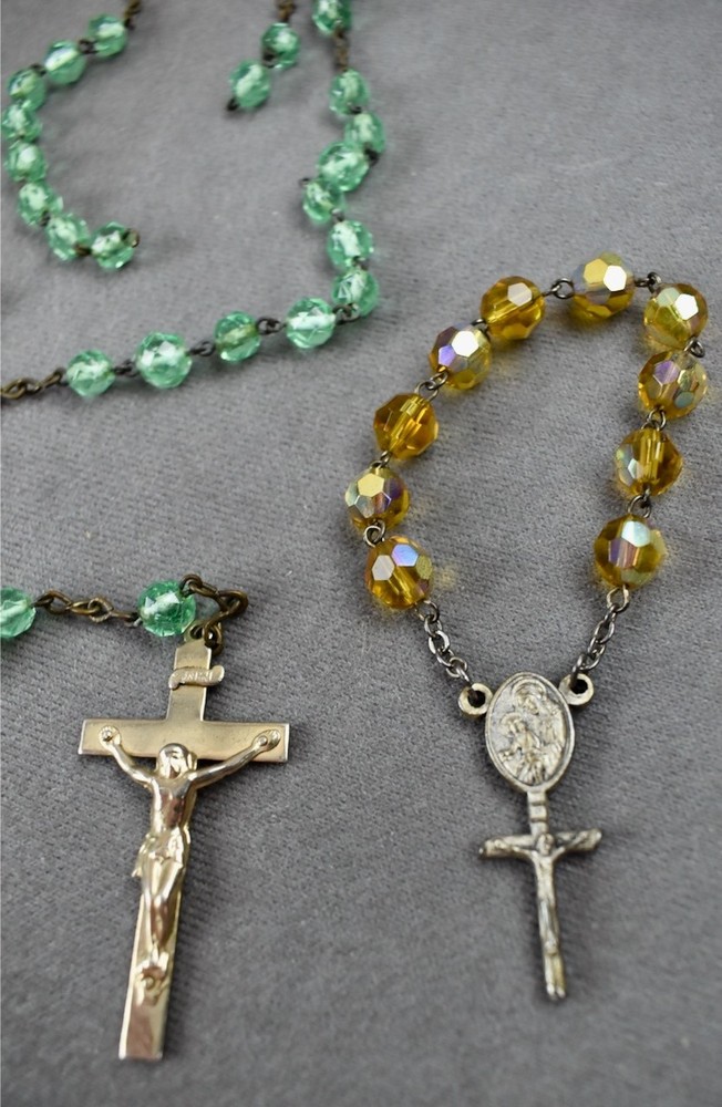 2 Vintage Catholic Rosaries